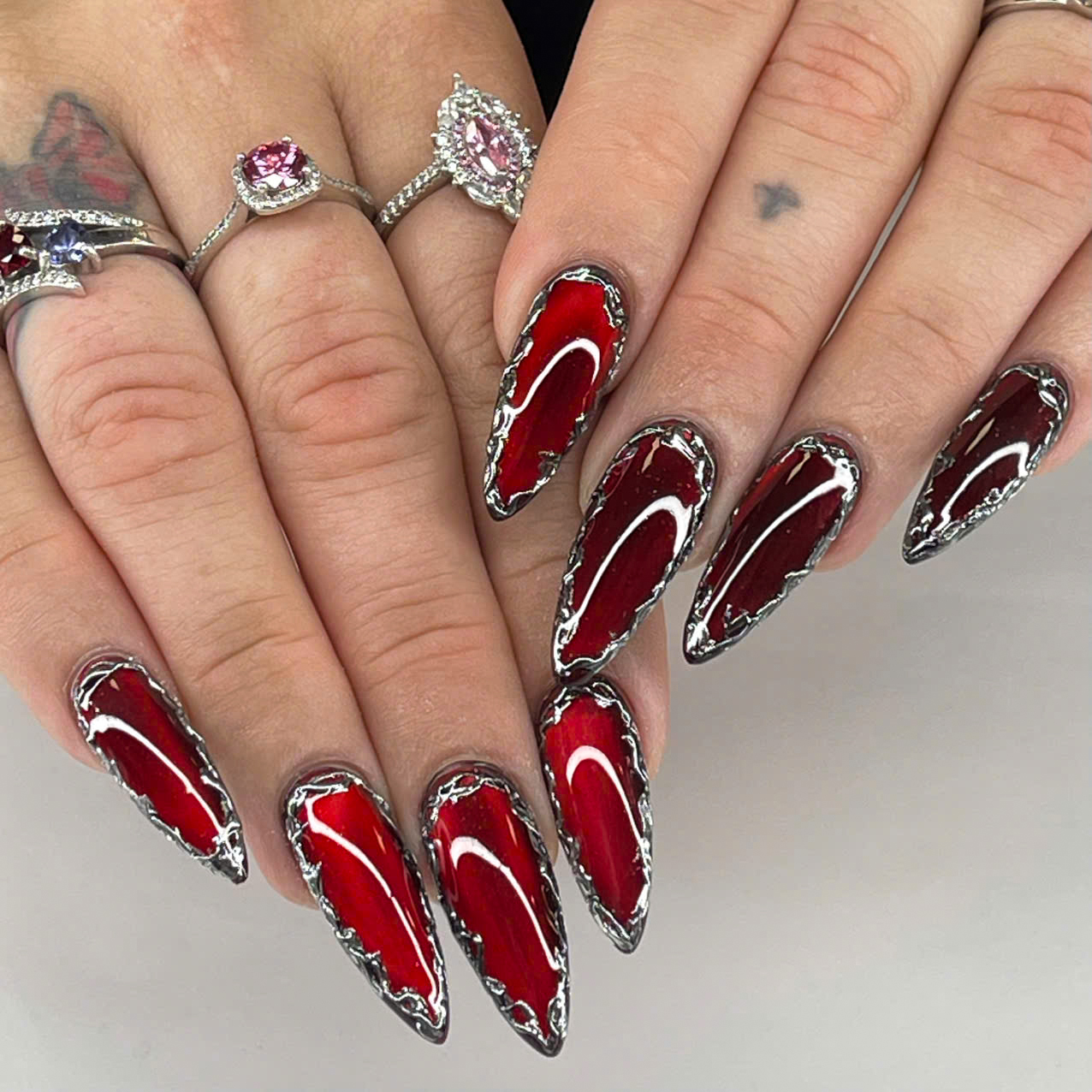 Acrylic nail design at Concept Nails & Spa, Albuquerque NM