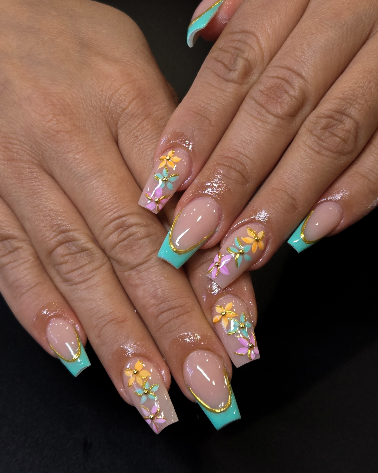Manicure nail art at Concept Nails & Spa, Albuquerque NM